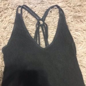 Ribbed Grey Tank Top